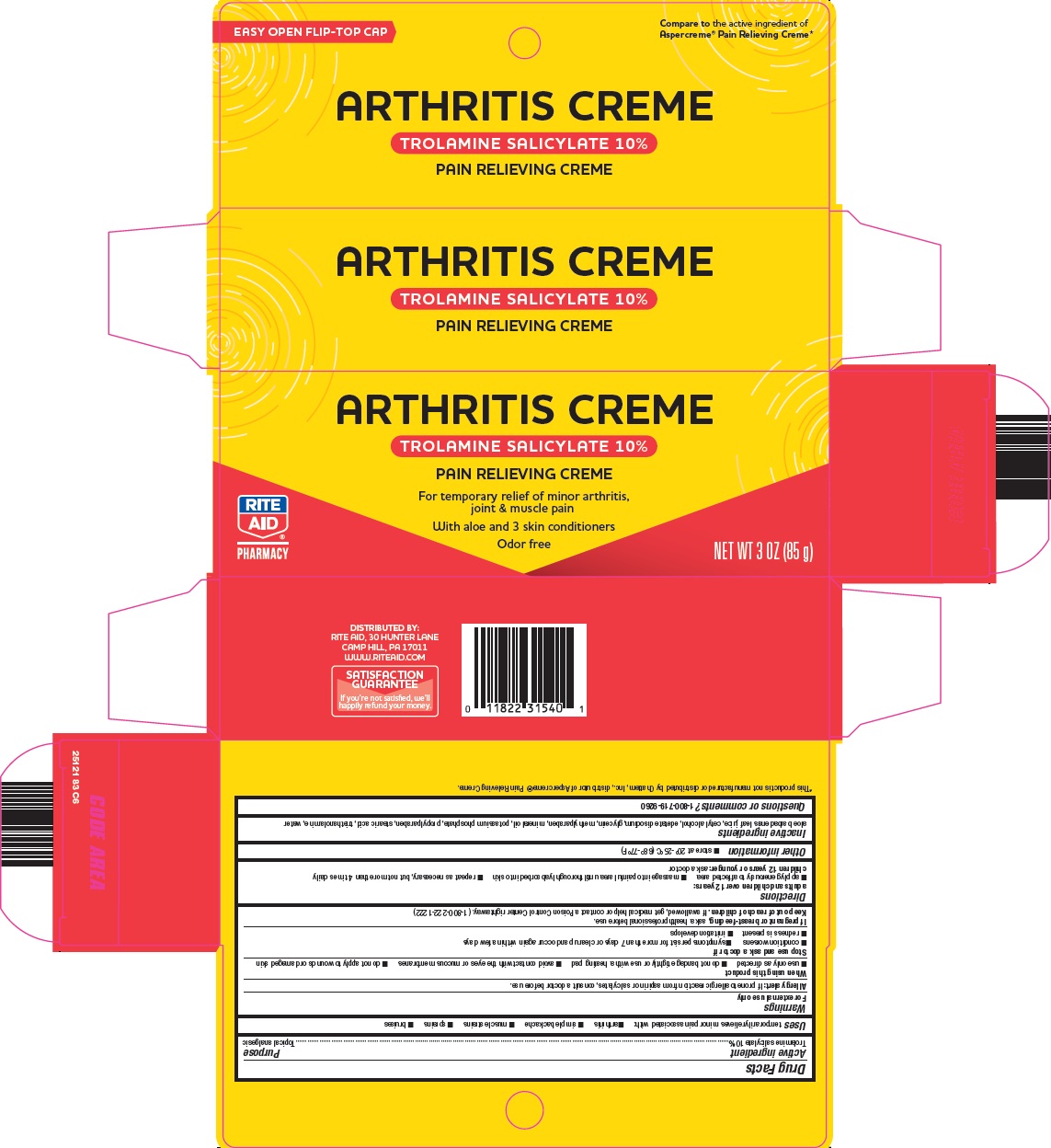 Arthritis Creme Trolamine
